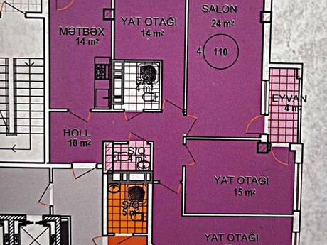 4-room apartment, 110 m², Neftçilər: 242 000 ₼ 2