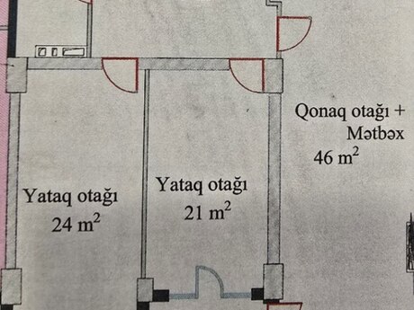 3 otaqlı yeni tikili - Şah İsmayıl Xətai m. - 121 m²
