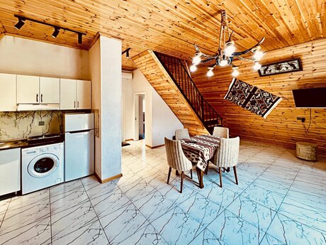 4 otaqlı həyət evi/bağ evi - Qəbələ - 96 m²