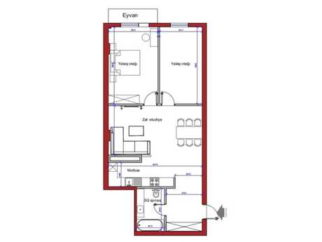 3 otaqlı yeni tikili - Nəsimi r. - 90 m²