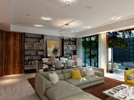 7 otaqlı həyət evi/bağ evi - Səbail r. - 450 m²
