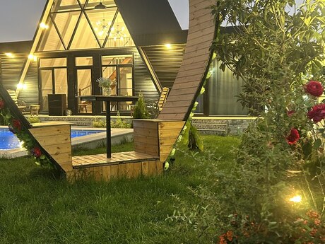 5 otaqlı həyət evi/bağ evi - Qəbələ - 140 m²