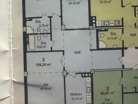 3 otaqlı mənzil, 160 m², Qara Qarayev: 390 000 ₼ 2