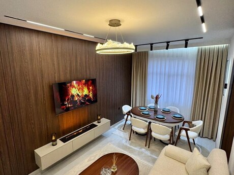 3 otaqlı yeni tikili - Şah İsmayıl Xətai m. - 93 m²