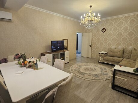 3 otaqlı yeni tikili - İnşaatçılar m. - 96 m²
