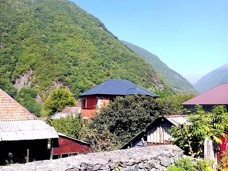 4 otaqlı həyət evi/bağ evi - Qax - 120 m²