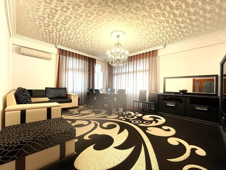 4 otaqlı yeni tikili - İnşaatçılar m. - 136 m²