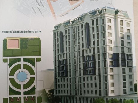 1 otaqlı yeni tikili - Həzi Aslanov q. - 44 m²