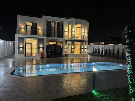 4 otaqlı həyət evi/bağ evi - Şüvəlan q. - 400 m²