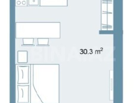 1 otaqlı yeni tikili - Sea Breeze q. - 56.8 m²