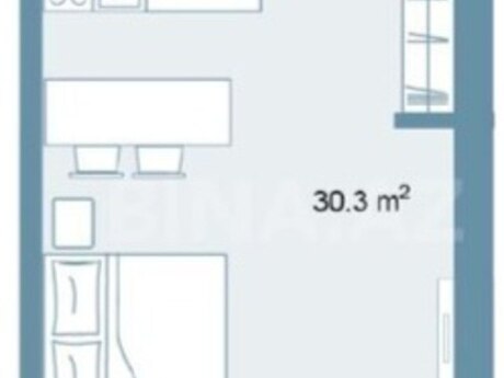 1 otaqlı yeni tikili - Sea Breeze q. - 56.8 m²