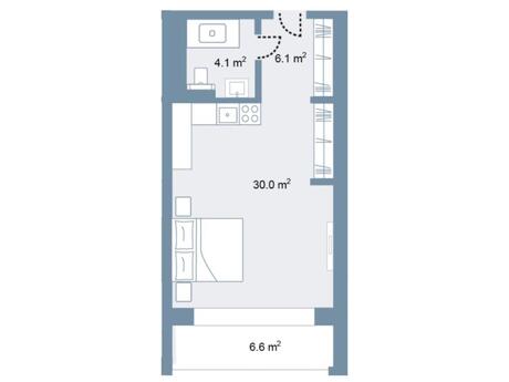 1 otaqlı yeni tikili - Sea Breeze q. - 55.6 m²