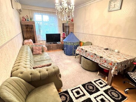 3 otaqlı köhnə tikili - Həzi Aslanov m. - 90 m²