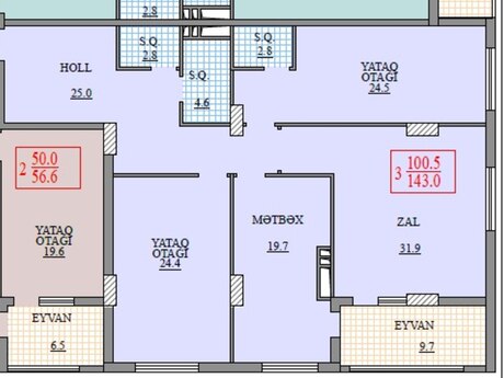 3 otaqlı mənzil, 145 m², 28 May: 478 500 ₼ 2