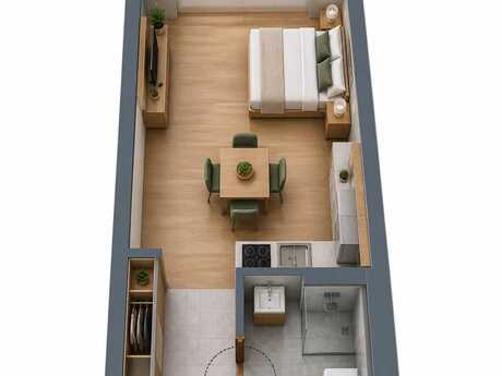 1 otaqlı yeni tikili - Sea Breeze q. - 59 m²