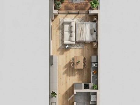 1 otaqlı yeni tikili - Sea Breeze q. - 38 m²