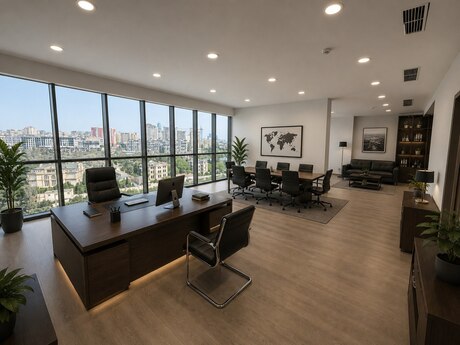 6 otaqlı ofis - Şah İsmayıl Xətai m. - 271 m²