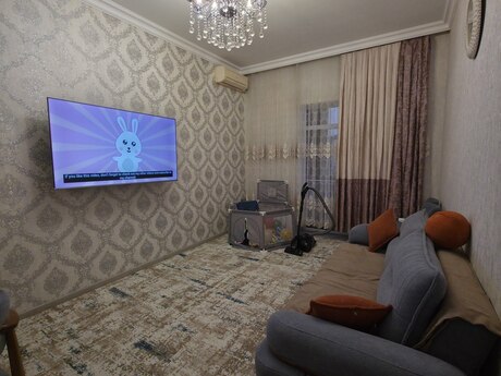 2 otaqlı yeni tikili - Bakıxanov q. - 72 m²