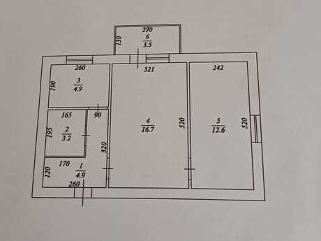 2 otaqlı köhnə tikili - Nizami m. - 45 m²