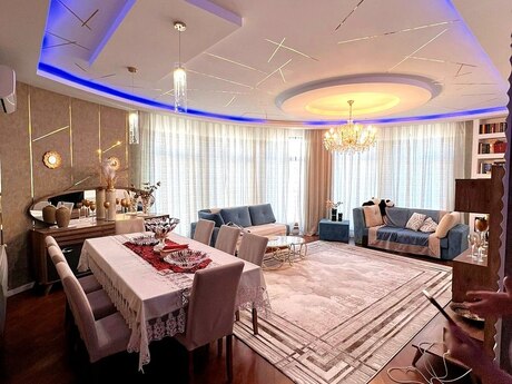 4 otaqlı yeni tikili - Şah İsmayıl Xətai m. - 165.5 m²