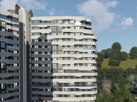 1 otaqlı yeni tikili - Bakıxanov q. - 51.2 m²