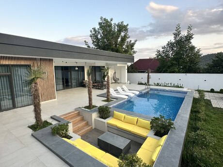 4 otaqlı həyət evi/bağ evi - Qəbələ - 125 m²
