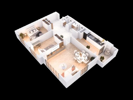 3 otaqlı mənzil, 106 m², Avtovağzal: 260 190 ₼ 3