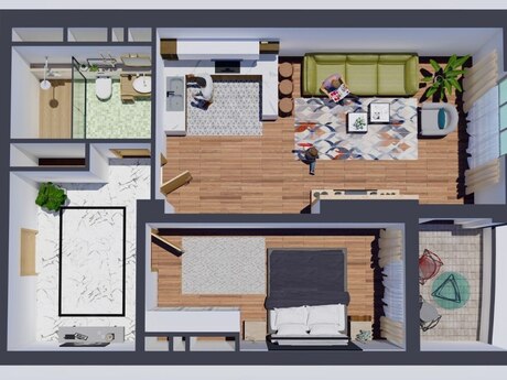2-комн. новостройка - Хатаинский р. - 79 м²