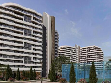 1 otaqlı yeni tikili - Bakıxanov q. - 55.6 m²