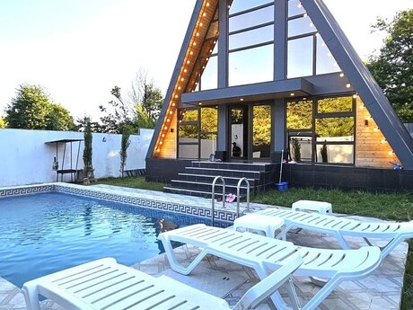 4 otaqlı həyət evi/bağ evi - Qəbələ - 120 m²