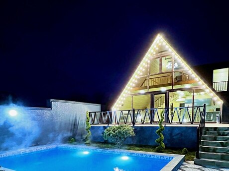 3 otaqlı həyət evi/bağ evi - Qəbələ - 160 m²