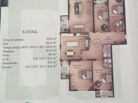5 otaqlı yeni tikili - Nizami m. - 267.5 m²