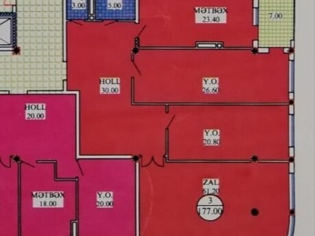 3 otaqlı yeni tikili - Gənclik m. - 177 m²