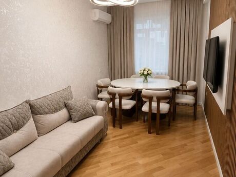 2 otaqlı yeni tikili - İnşaatçılar m. - 55 m²