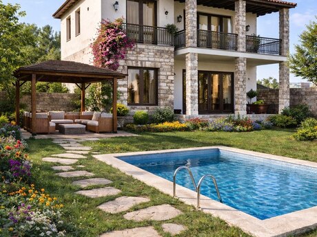 6 otaqlı həyət evi/bağ evi - Bilgəh q. - 200 m²