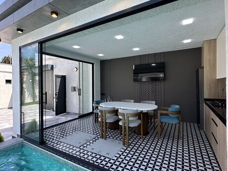 4 otaqlı həyət evi/bağ evi - Mərdəkan q. - 160 m²