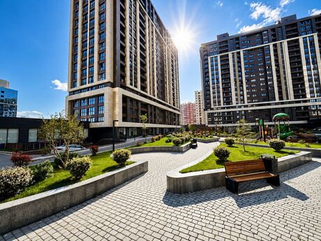 3 otaqlı yeni tikili - Şah İsmayıl Xətai m. - 95 m²