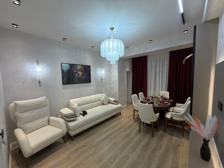 3 otaqlı yeni tikili - Həzi Aslanov m. - 77 m²