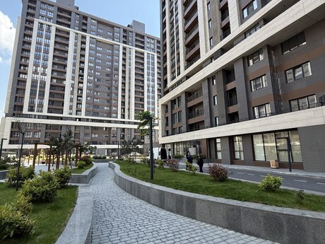 3 otaqlı yeni tikili - Şah İsmayıl Xətai m. - 127 m²