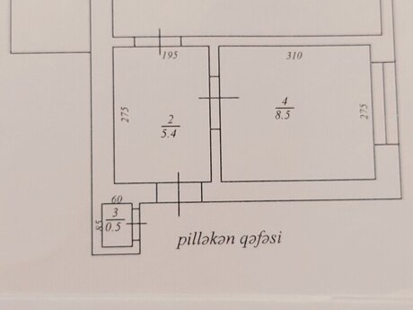 2 otaqlı köhnə tikili - Sahil m. - 45 m²