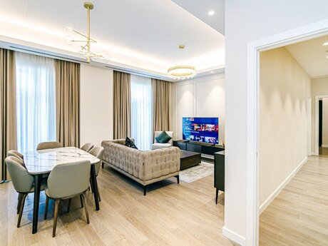 3 otaqlı yeni tikili - Ağ şəhər q. - 125 m²