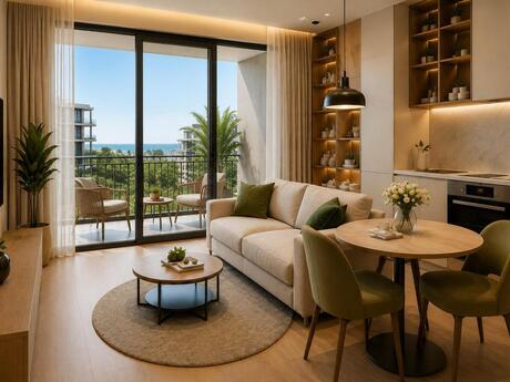 1 otaqlı yeni tikili - Nardaran q. - 57.8 m²