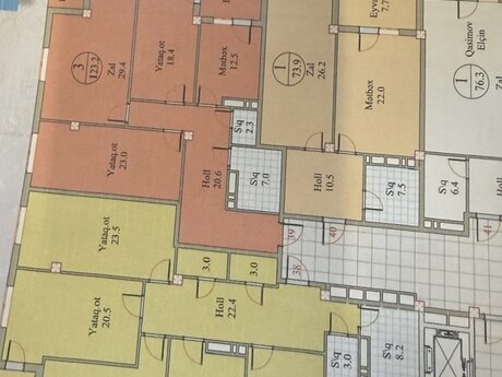4 otaqlı yeni tikili - 8 Noyabr m. - 158.8 m²