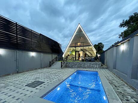 4 otaqlı həyət evi/bağ evi - Qəbələ - 150 m²