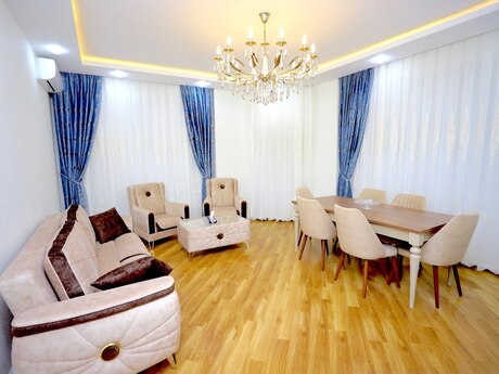 3 otaqlı yeni tikili - Şah İsmayıl Xətai m. - 137 m²