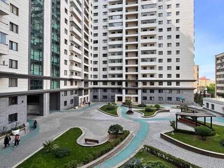 3 otaqlı yeni tikili - İnşaatçılar m. - 88 m²