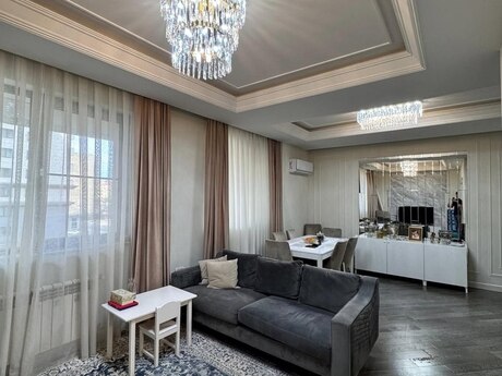 3 otaqlı yeni tikili - İnşaatçılar m. - 88 m²
