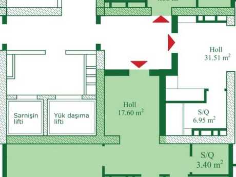 2 otaqlı yeni tikili - Nizami m. - 80.1 m²