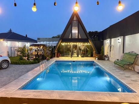 2 otaqlı həyət evi/bağ evi - Novxanı q. - 70 m²