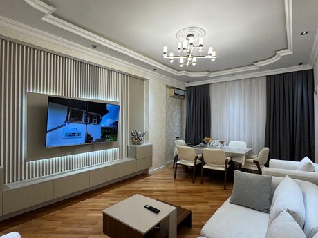3 otaqlı yeni tikili - Həzi Aslanov m. - 103 m²
